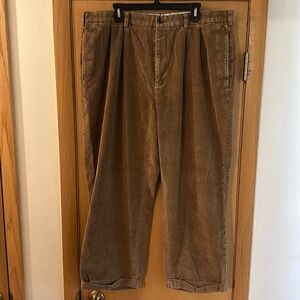 Brooks Brothers Men’s Corduroy Relaxed Fit Pants Brown Size W42 L30